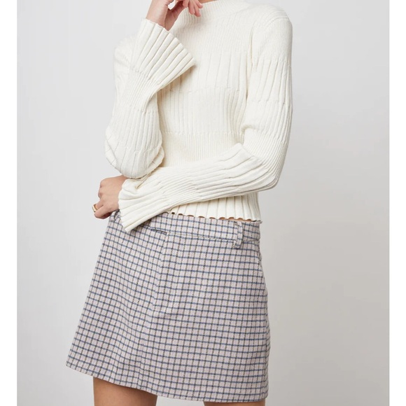 Rails prim lilac mini check skirt! - Picture 2 of 11